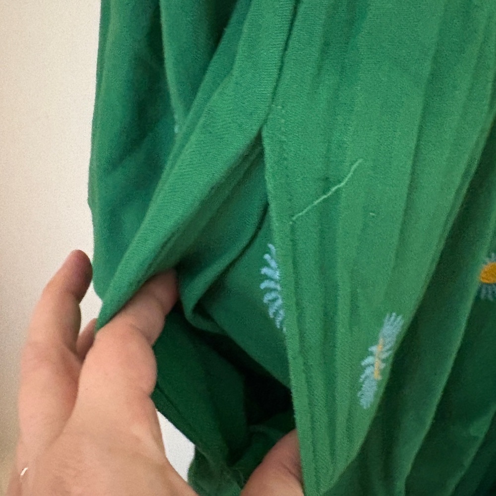 Free People Green with Yellow Floral Embroidery - Picture 2 of 8